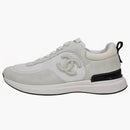 Chanel Logo Sneaker White Black (women's)