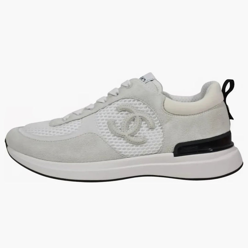 Chanel Logo Sneaker White Black (Women's)
