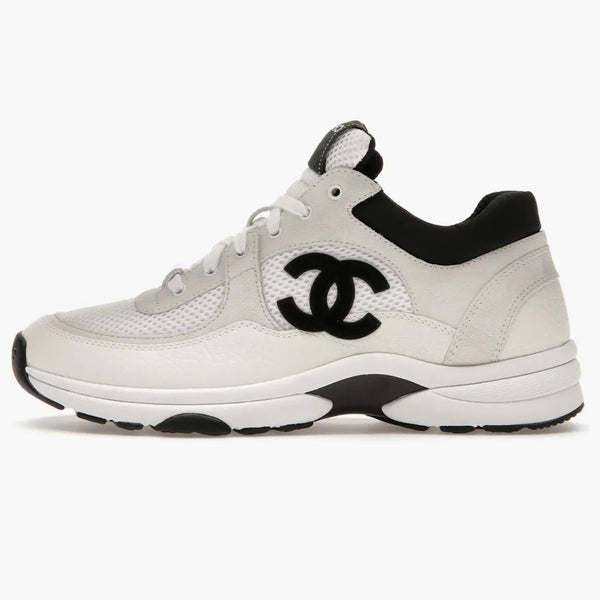 Chanel Low Top trainer Suede White Black (Women's)
