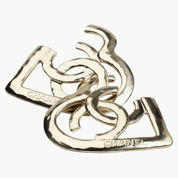 Chanel Metal Earrings Gold