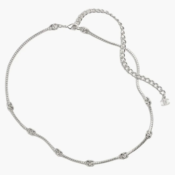 Chanel Metal Necklace Silver (ABE254 B18058 NZS81)