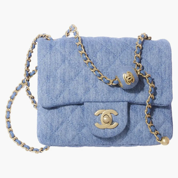 Chanel Mini Flap Bag denim Blue
