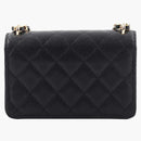 Chanel Mini Billet en cadena con Bag Charm Black (AP3316-B10712-94305)