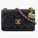 Chanel Mini Billet en cadena con Bag Charm Black (AP3316-B10712-94305)