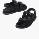 Chanel Printed Sandal Black Denim