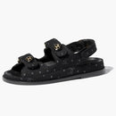 Chanel Printed Sandal Black Denim