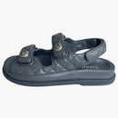 Chanel Quilted Dad Sandal Grey Leather (women's)