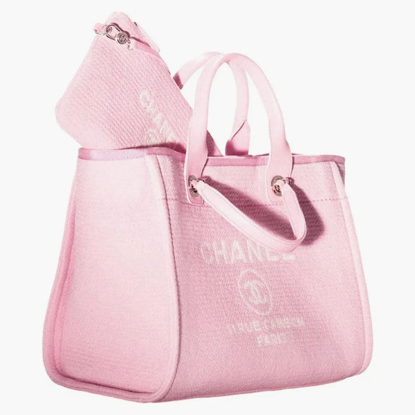 Chanel Small Deauville Shopping Bag Pink