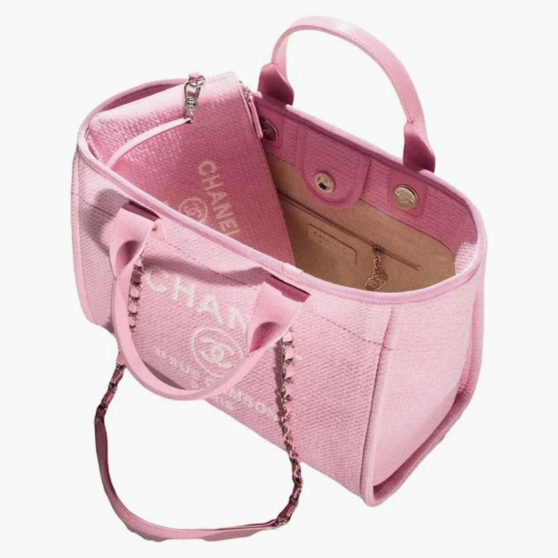 Chanel Small Deauville Shopping Bag Pink