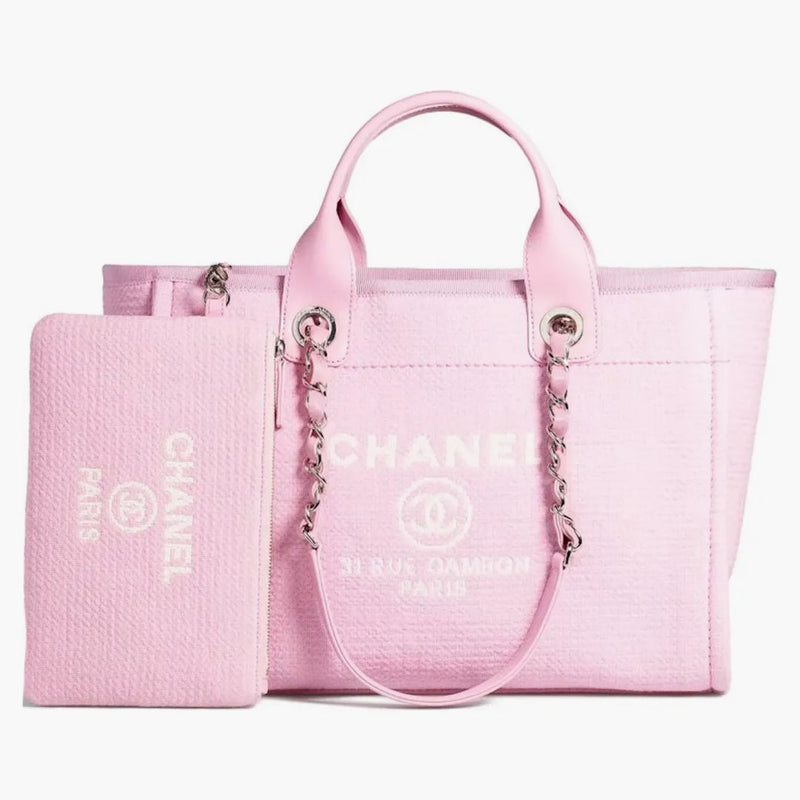 Chanel Small Deauville Shopping Bag Pink
