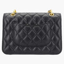 Chanel Small Lambskin Messenger Black/Gold