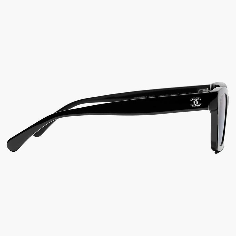 Occhiali da sole polarizzati in chanel neri (5417 C501/S8)