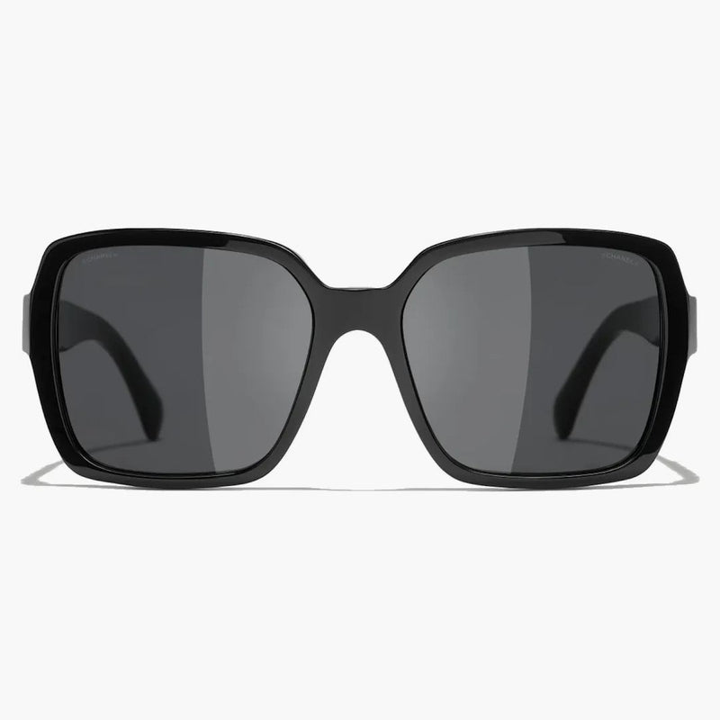 Chanel Square Sunglasses Black/Gray (5408 C622/S4)