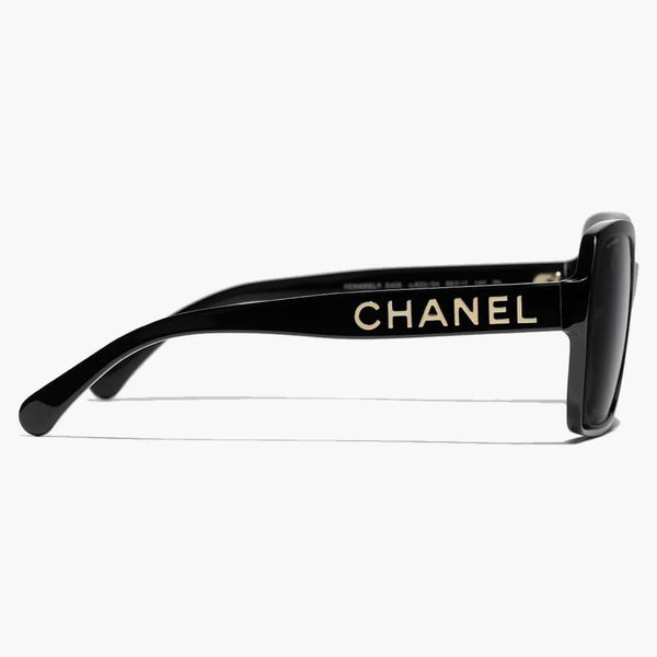 Chanel Square Sunglasses Black/Gray (5408 C622/S4)