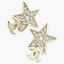 Chanel Stud Earrings Gold/Crystal (ABB488 B14060 NR341)