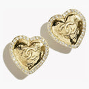 Chanel Stud Earrings Gold/crystal (abd072 B16157 Nw375)