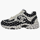 Chanel Suede Trainer Printed Cc Black (women's)