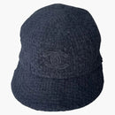 Chanel Tweed Wool Baseball Cap Black