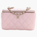 Chanel Vanity Case with Chain Pink (AP2625-B07641-NG750)
