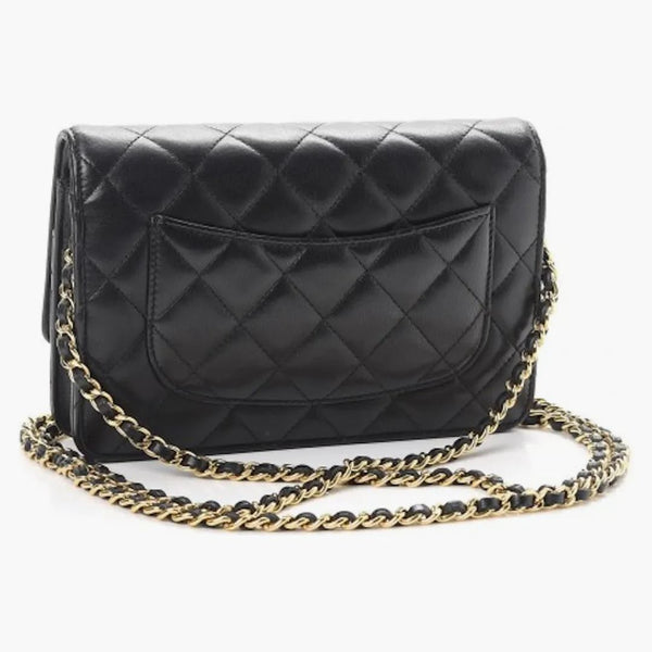 Chanel Wallet on Chain Quilted Lambskin Black