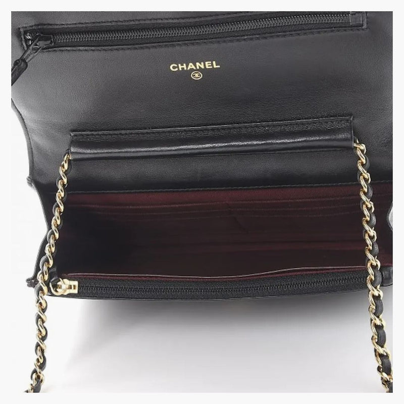 Chanel Wallet on Chain Quilted Lambskin Black
