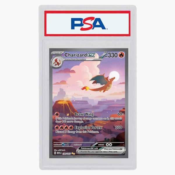 Charizard Ex 2023 Pokémon Scarlet & Violet 151 Special Illustration Rare #199/165 (psa Or Bgs Graded)