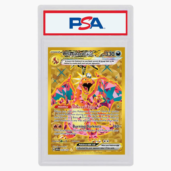 Charizard Ex 2023 Pokémon Scarlet & Violet Obsidian Flames Hyper Rare #228/197 (psa Or Bgs Graded)