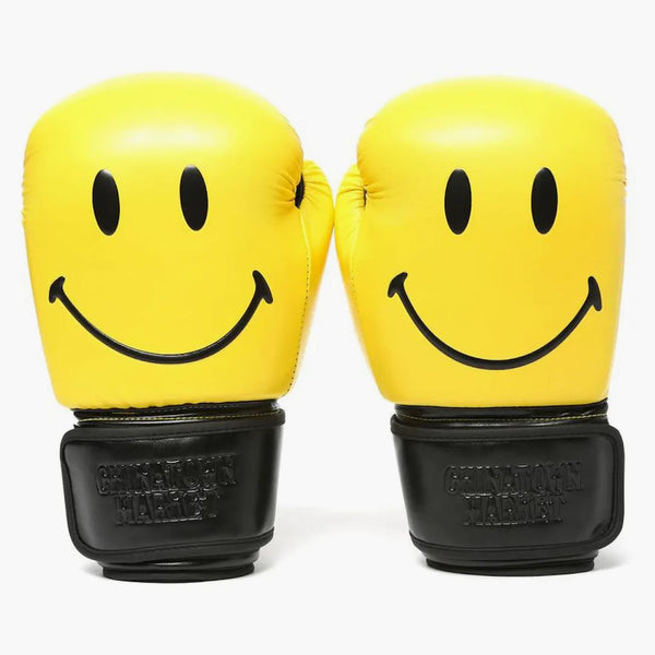 Čínská čtvrť trh Smily Boxing Gloves Yellow