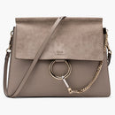 Chloe Faye Bolso de hombro Media Motty Gray