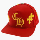 Chrome Hearts 5 Panel Baseball Cap Cherry