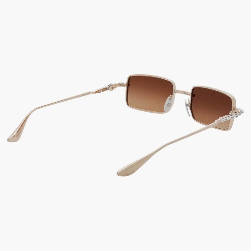 Chrome Hearts Buckle Rider Sunglassses Silver Gold Rustic