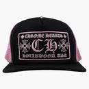 Chrome Hearts Ch Hollywood Trucker Hat Black/pink