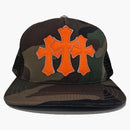 Chrome Hearts Cemetery Trucker Hat Camo/orange