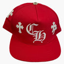 Chrome Hearts Cross Patch Baseball Hat Red