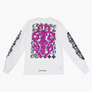 Chrome Hearts Eye Chart Dagger Longsleeve T-shirt White/pink