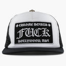 Chrome Hearts Fuck Hollywood Trucker Hat Black/white