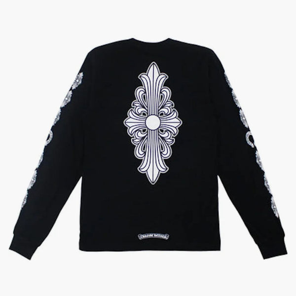 スウェット・トレーナー CHROME HEARTS Floral Cross Horseshoe Crewneck Sweat Shirts s-l500.jpg