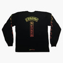 Chrome Hearts Gradient Logo L/s T-shirt Black/yellow/orange
