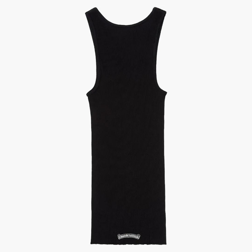 トップス chrome hearts HAIRY CROSS RIB TANK L ChromeHeartsHairyCrossRibTankB
