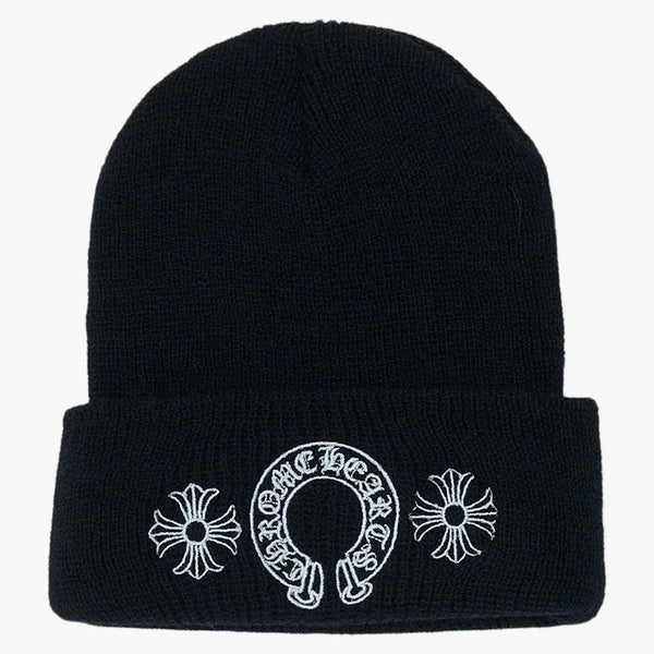 Chrome Hearts Horse Shoe Beanie Black