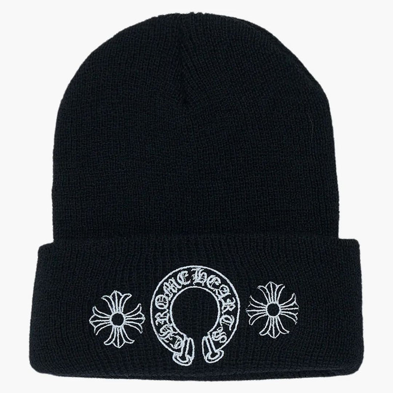 Chrome Hearts Horse Shoe Beanie Black