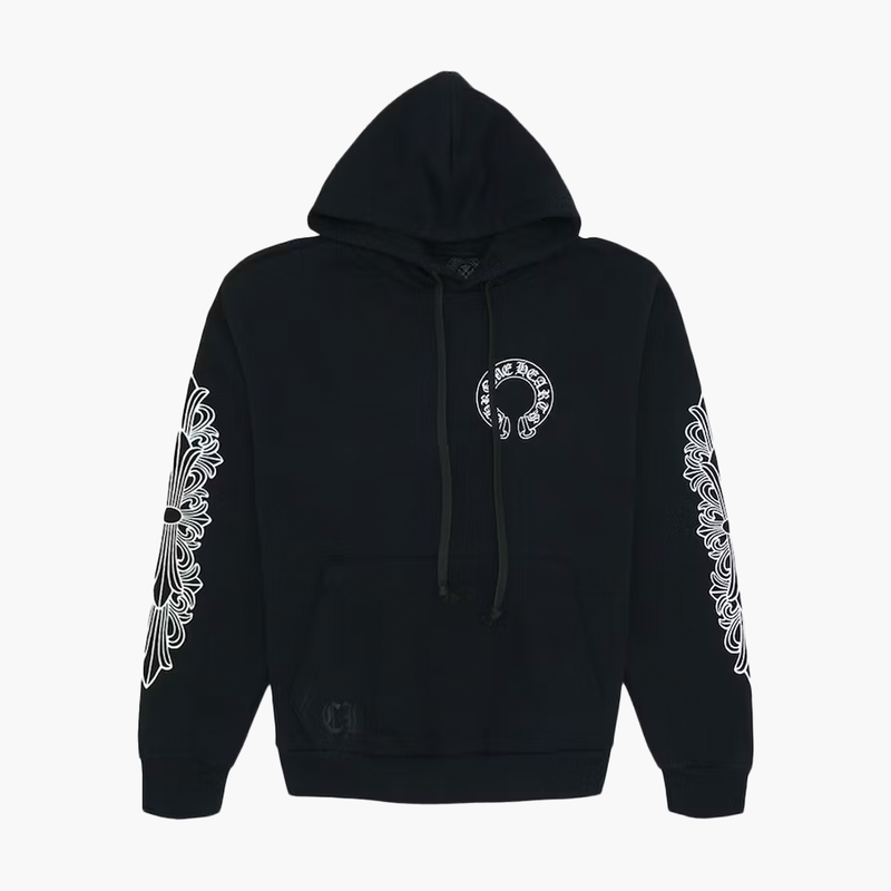 Chrome Hearts Horse Shoe Floral Hoodie