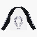 Chrome Hearts Horseshoe Baseball Shirt White/black