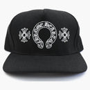 Chrome Hearts Horseshoe Denim Baseball Hat Black
