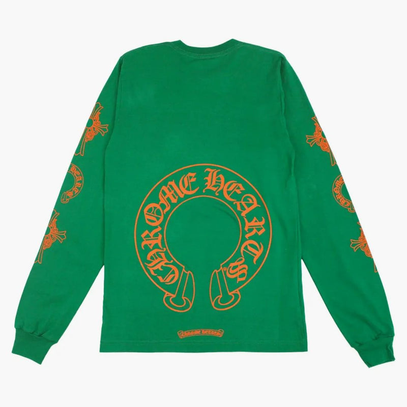 Chrome Hearts Horseshoe L/s T-shirt Green/orange