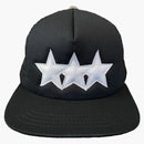 Chrome Hearts Leather Star Trucker Hat Black/white