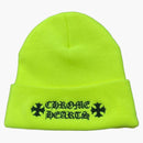 Chrome Hearts Logo Beanie Neon Yellow