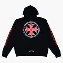 Chrome Hearts Made In Hollywood Plus Cross Zip Up Hoodie Black/red