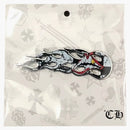 Chrome Hearts Matty Boy Sex Records Flames Pin Black/white
