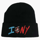 Chrome Hearts Matty Boy Sex Records I Love Ny Beanie Black